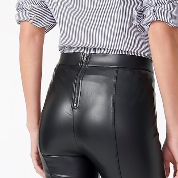 JCREW PIXIE PANT in FAUX LEATHER NWT sz MP - Picture 1 of 7
